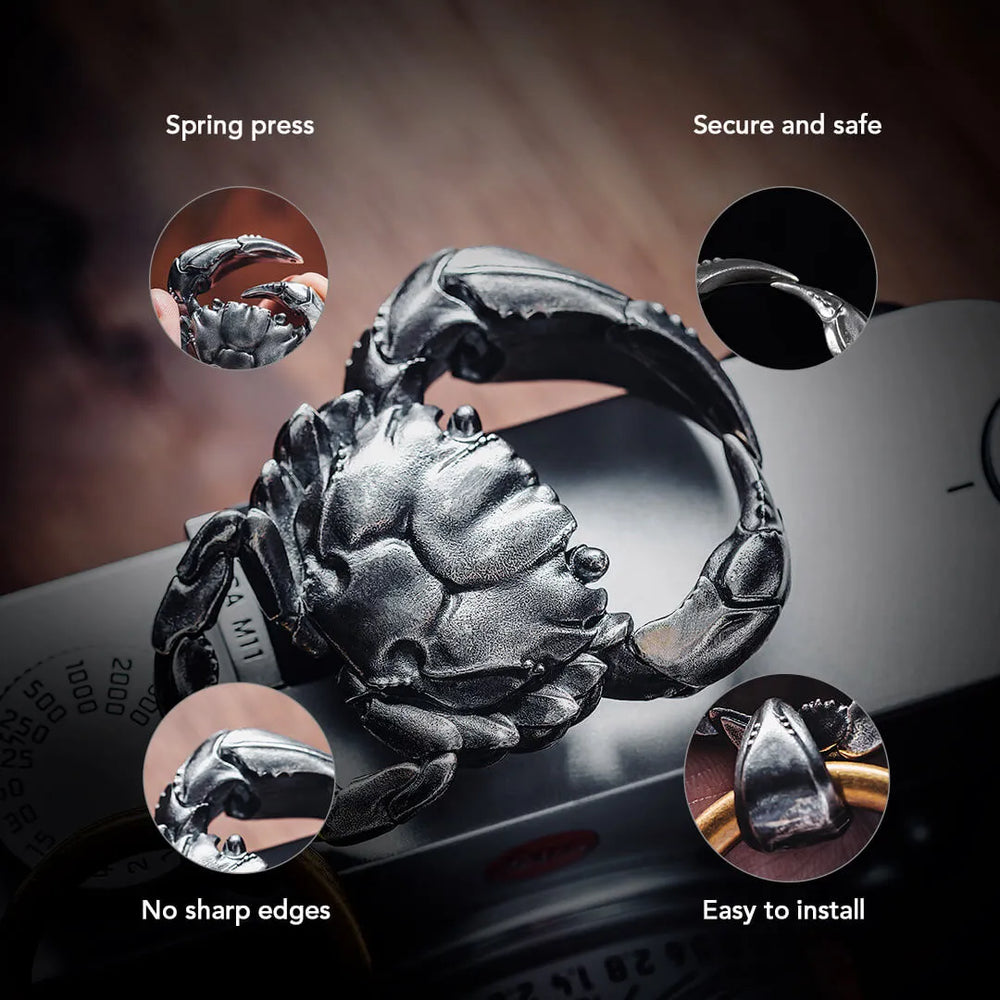 Crab Keychain | Oceanic Elegance | Silver Keychain – COPPERTIST.WU