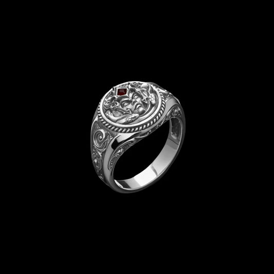 Medusa Signet Ring