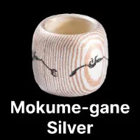Mokume-gane Bead Silver