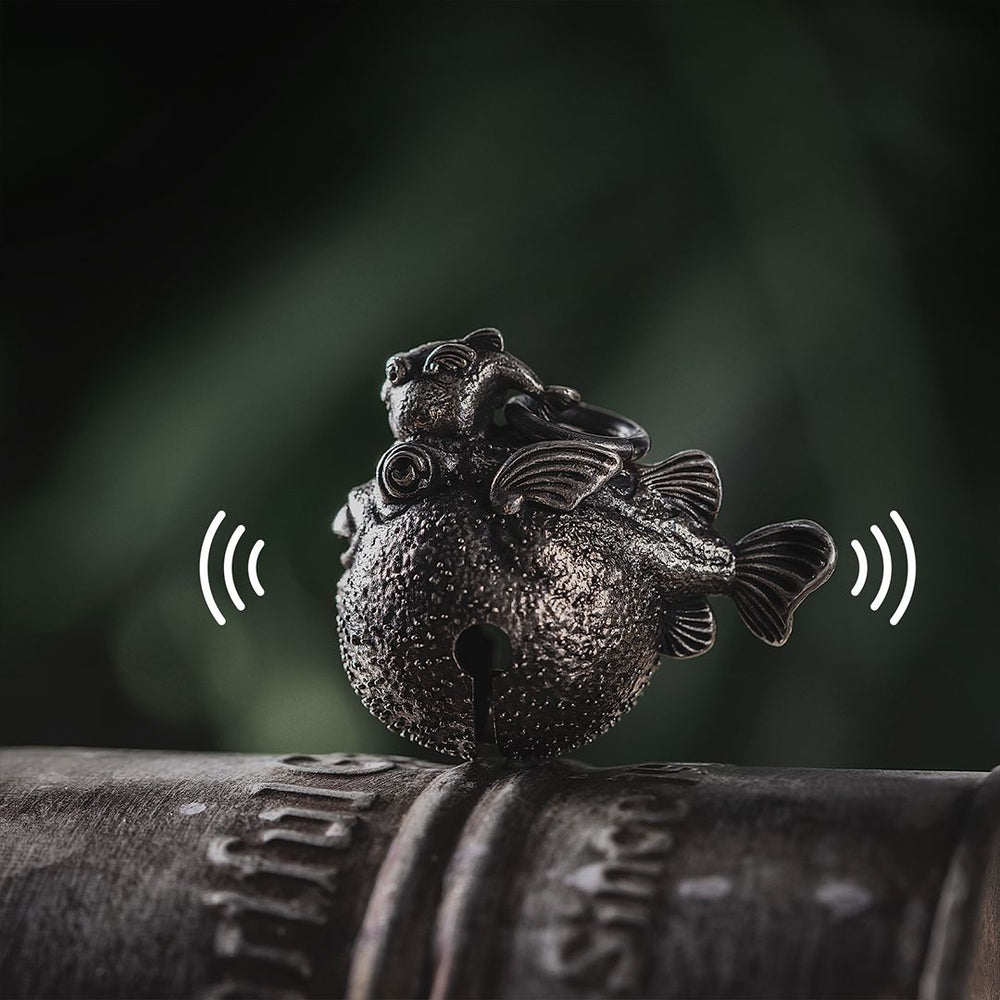 Charm Silver Puffer Fish Biker Bell Pendant – COPPERTIST.WU