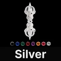 Vajra Pestle Figurine Silver