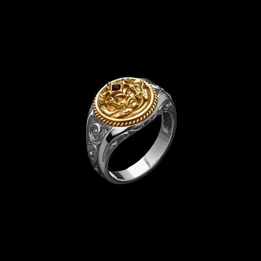 Medusa Signet Ring