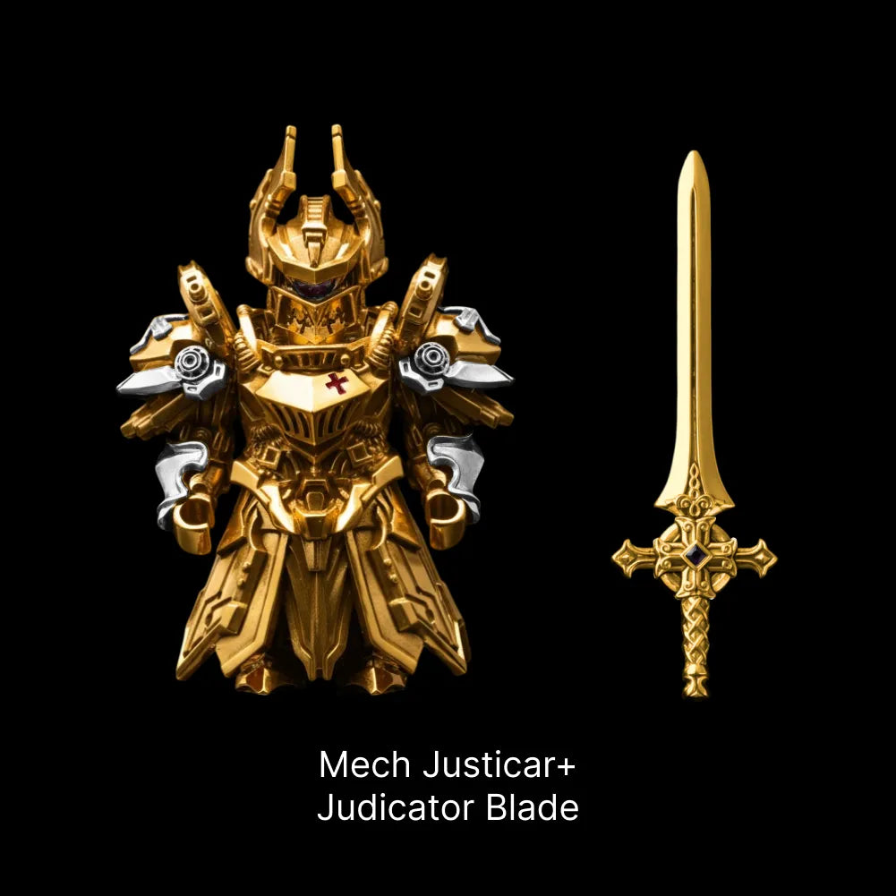 Silver With 18K Gold Mech Justicar Details 01