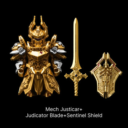 Silver With 18K Gold Mech Justicar Details 02