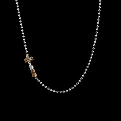 Thunder Hammer Chain Clasp Necklace