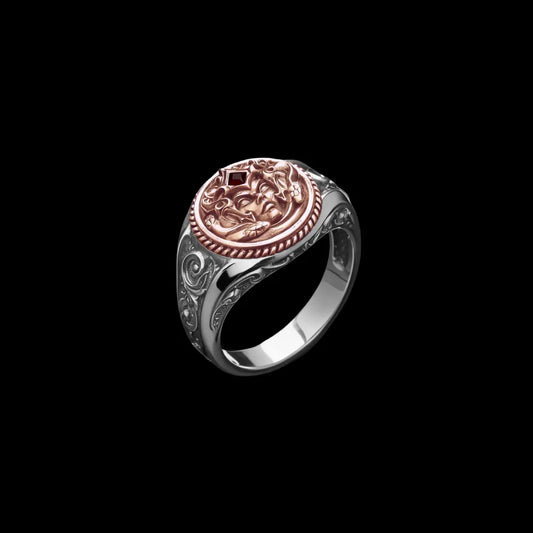 Medusa Signet Ring