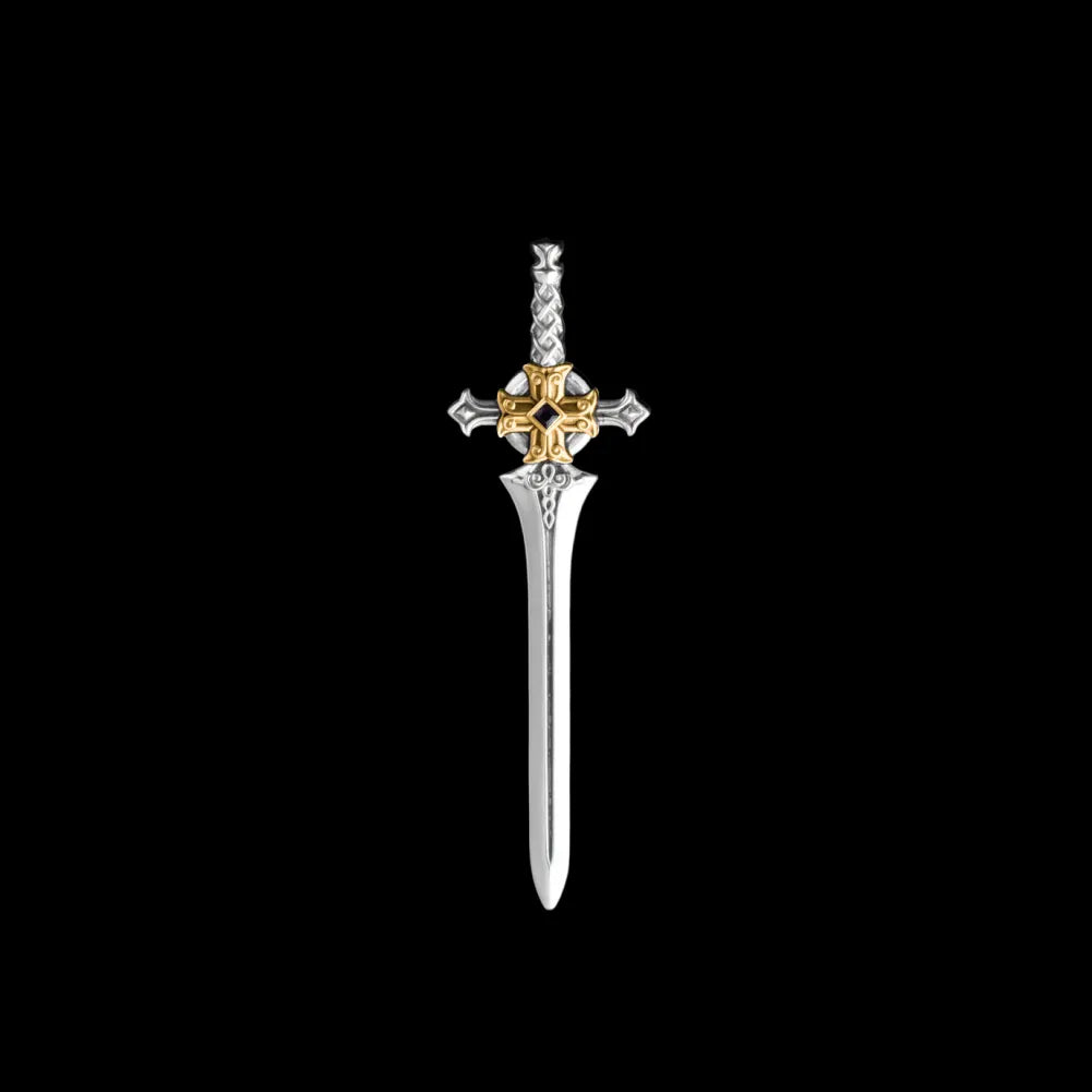 Silver With Gold Vermeil Judicator Blade Details 01