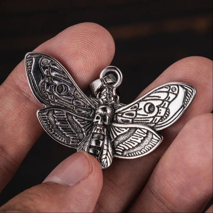 Skull Moth Pendant Details 04