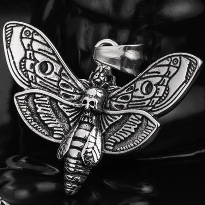 Skull Moth Pendant Details 05