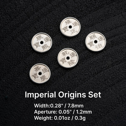 Five Emperors Coin Silver Spacer