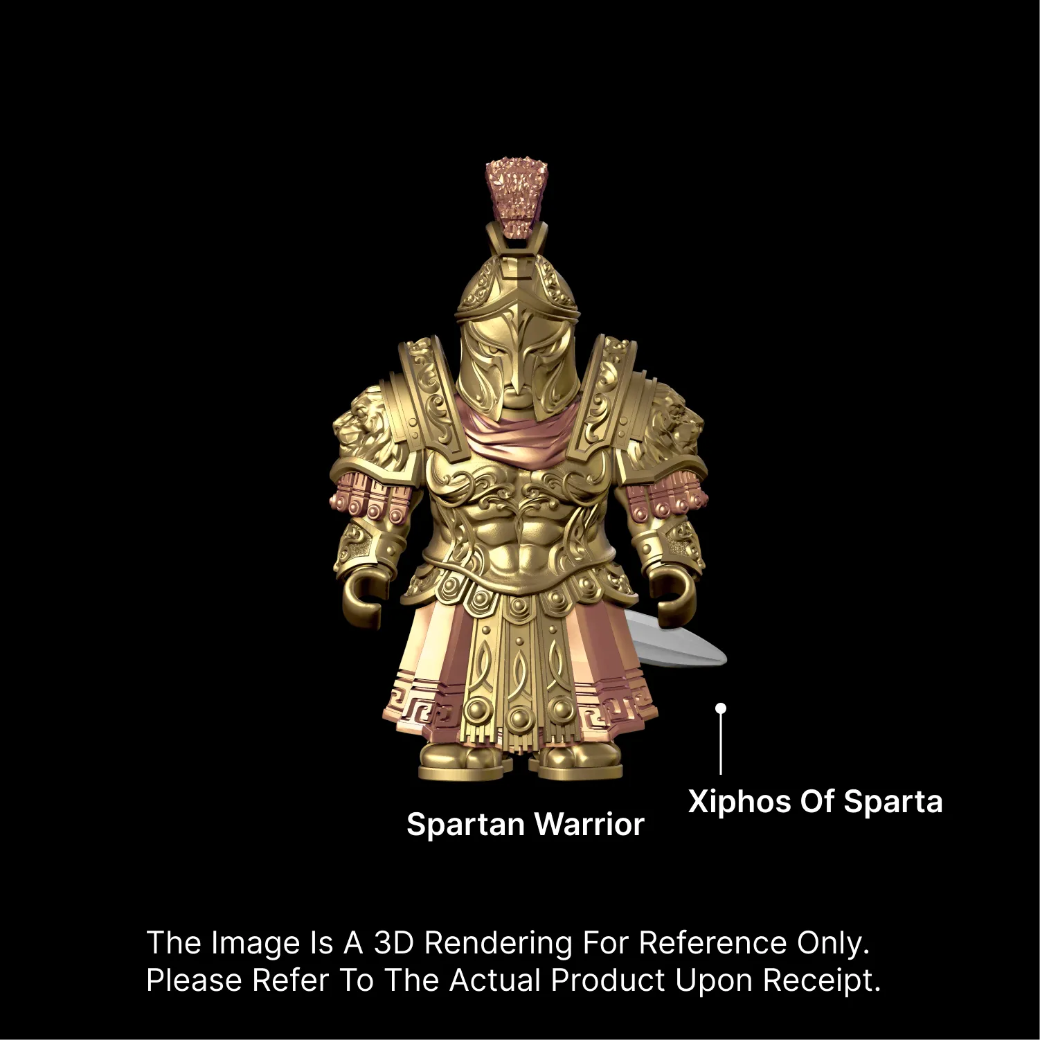Spartan Warrior 18K Gold With 18K Rose Gold Option Details 01