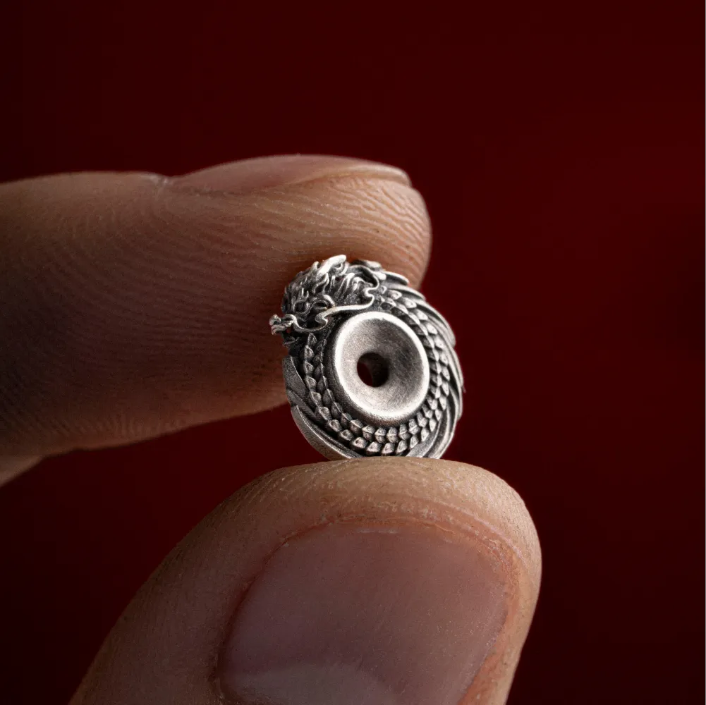 Spiral Dragon Spacer Bead Details06