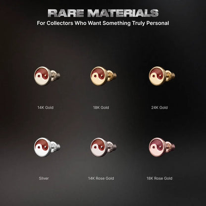 Taiji Stud Earrings Material Options-11