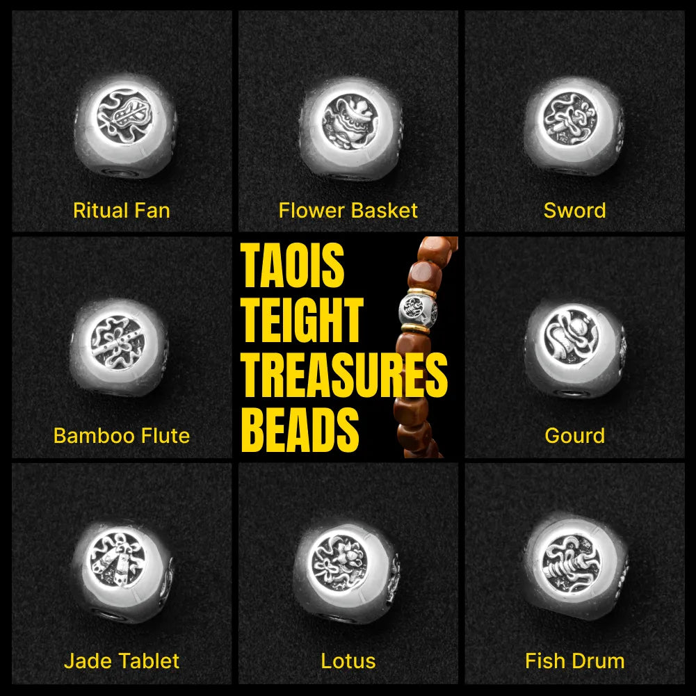 Taoist Eight Treasures Beads Details 03