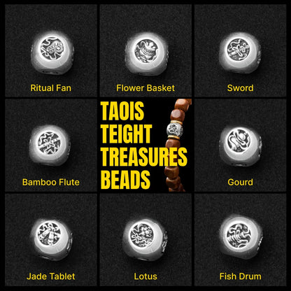 Taoist Eight Treasures Beads Details 03