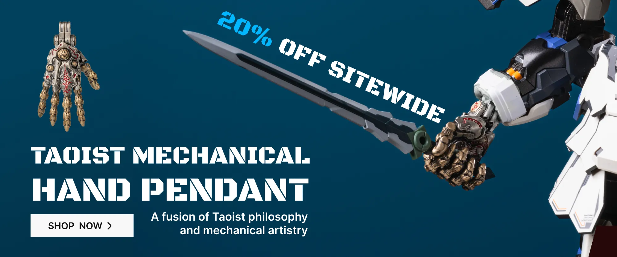 Taoist Mechanical Hand Pendant