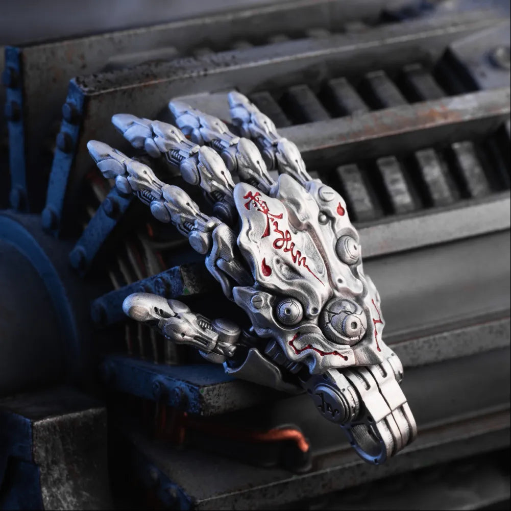 Customized Ox.Silver Taoist Mechanical Hand Pendant – Mechanical ...