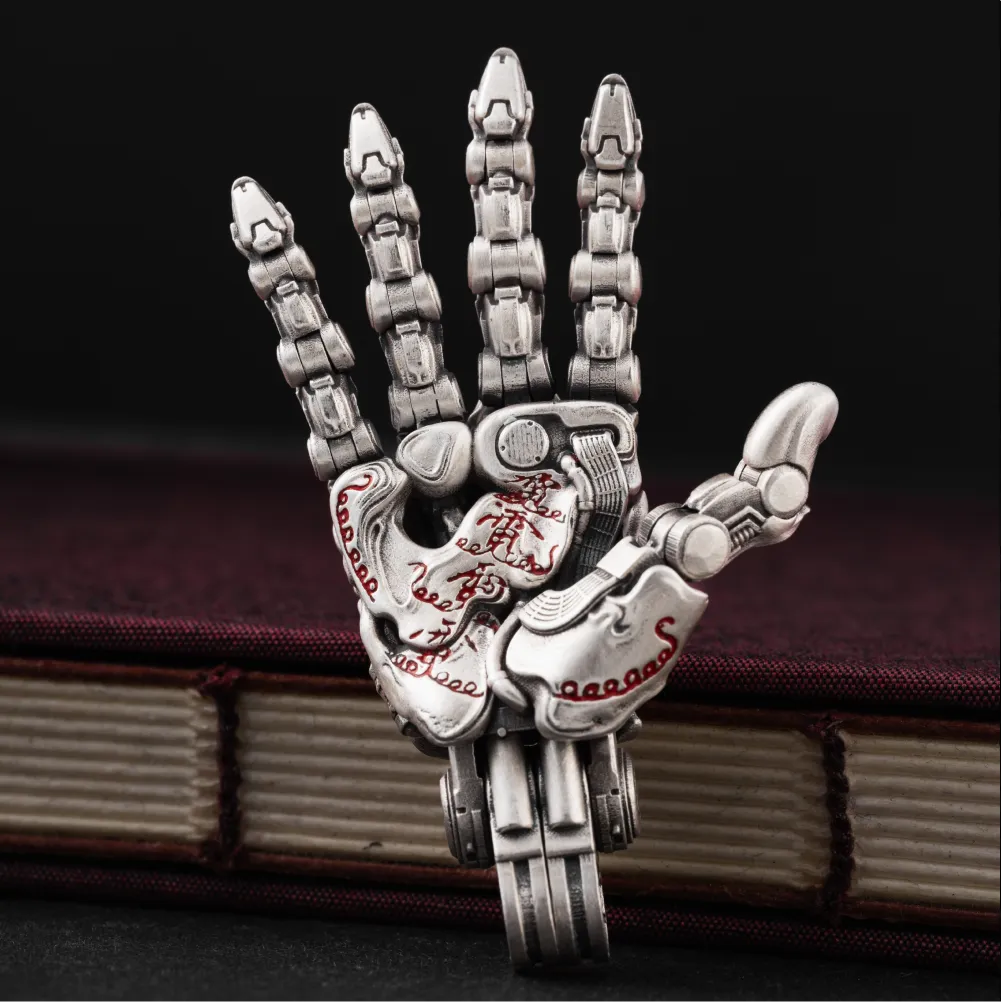 Taoist Mechanical Hand Pendant v80 details 02