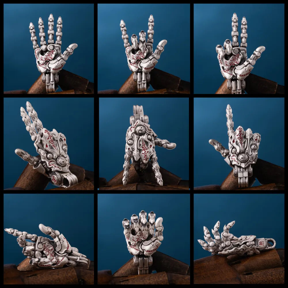 Taoist Mechanical Hand Pendant v80 details 04