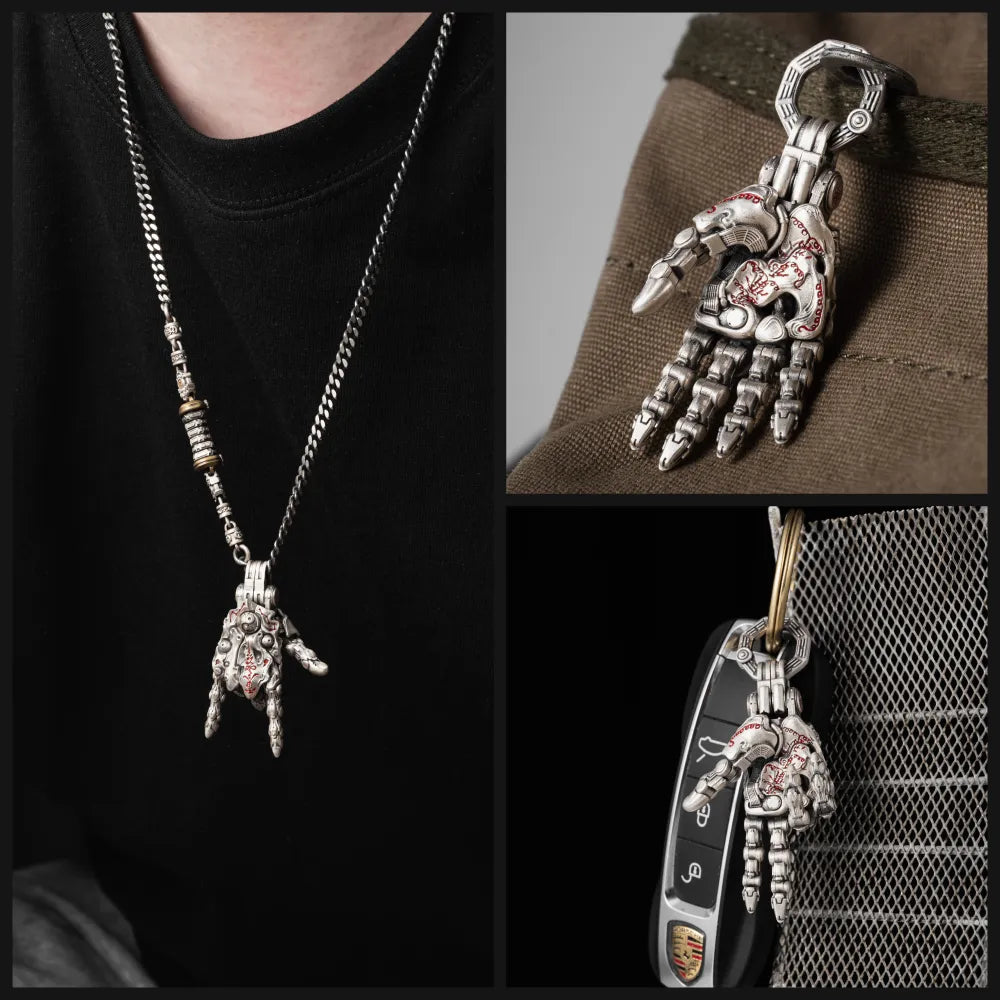 Taoist Mechanical Hand Pendant v80 details 07