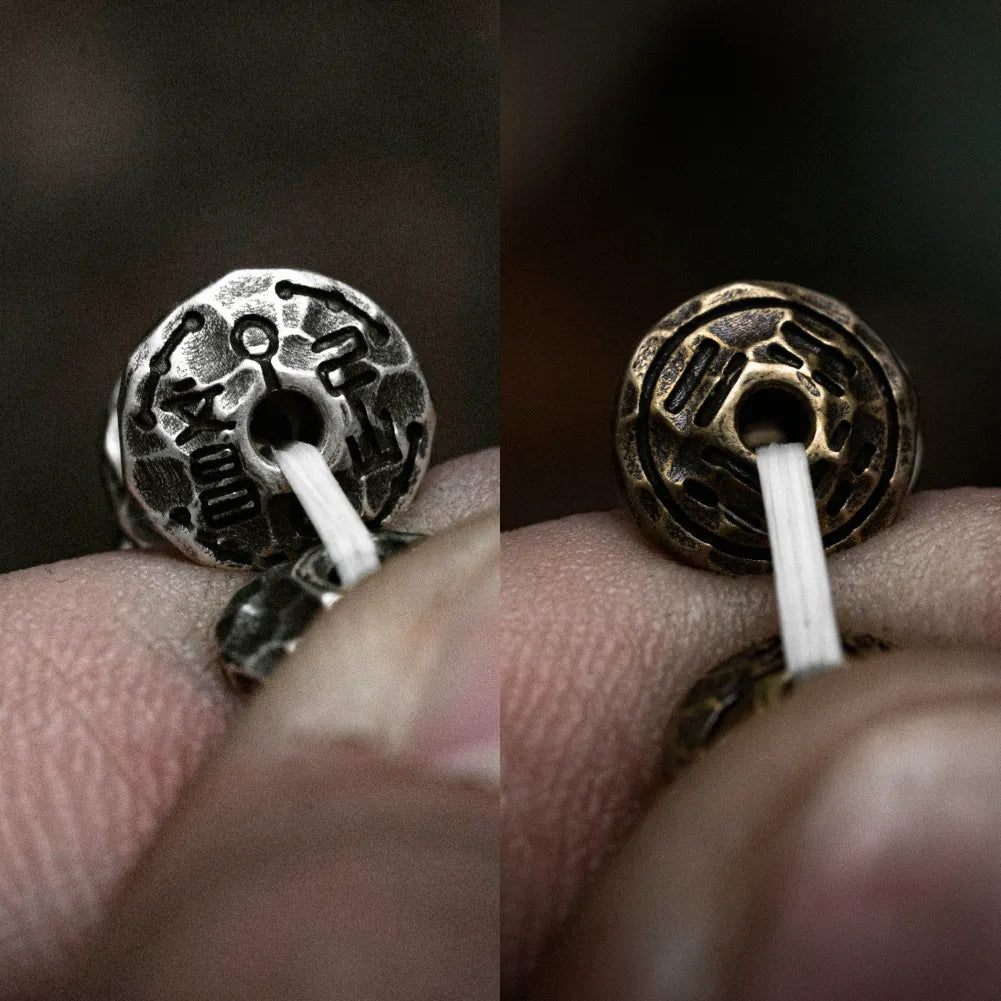 Taoist Silver Chip Spacer