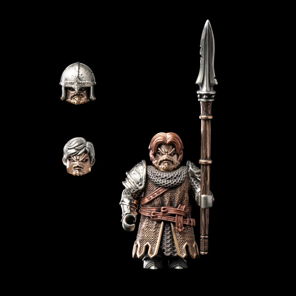 The Unnamed Medieval Infantry Three-in-One Warrior Set black background product view