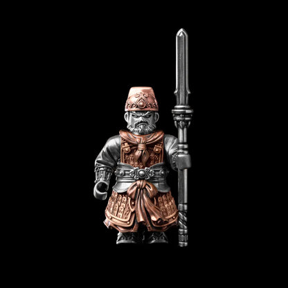 The Unnamed Song Infantry Copper White Bronze Staff Officer Black Background