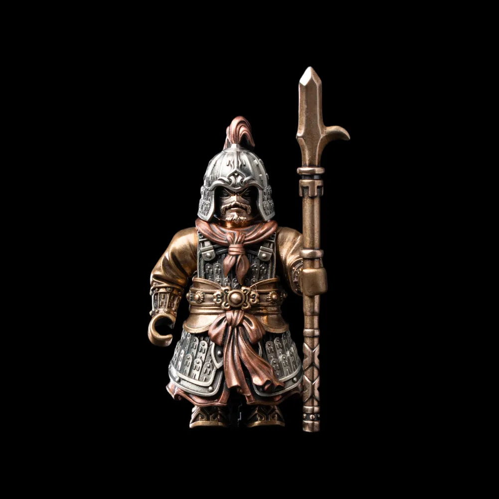 The Unnamed Song Infantry White Bronze Brass Copper Heavy Infantry Black Background