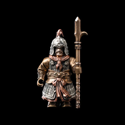 The Unnamed Song Infantry White Bronze Brass Copper Heavy Infantry Black Background