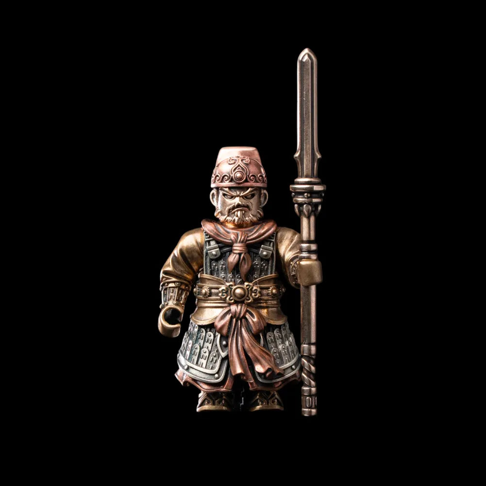 The Unnamed Song Infantry White Bronze Brass Copper Staff Officer Black Background
