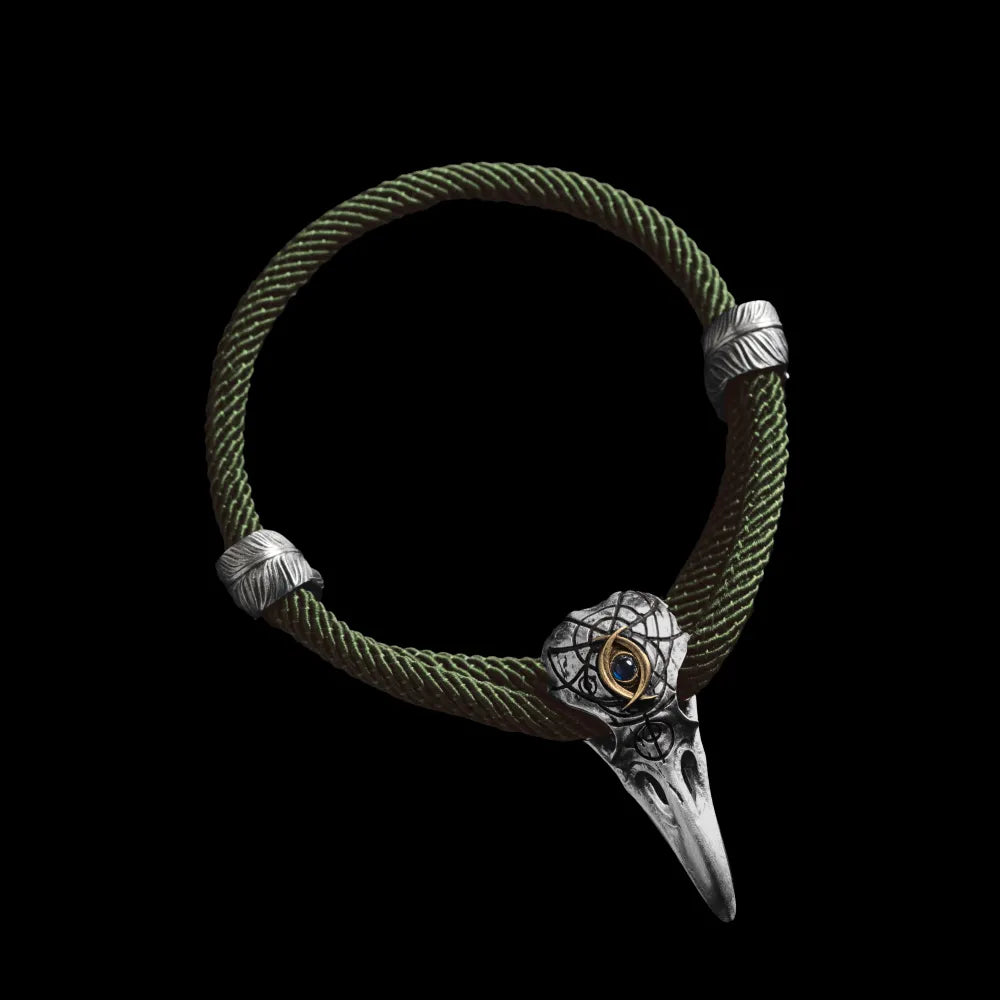 Three-Eyed Raven Rope Bracelet