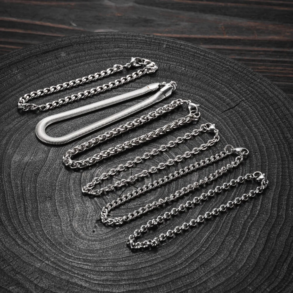 Titanium Steel Chain Bracelet Collection