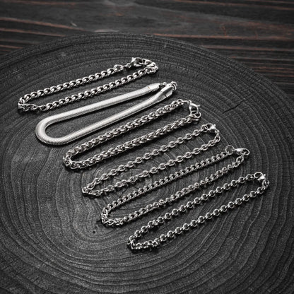 Titanium Steel Chain Bracelet Collection