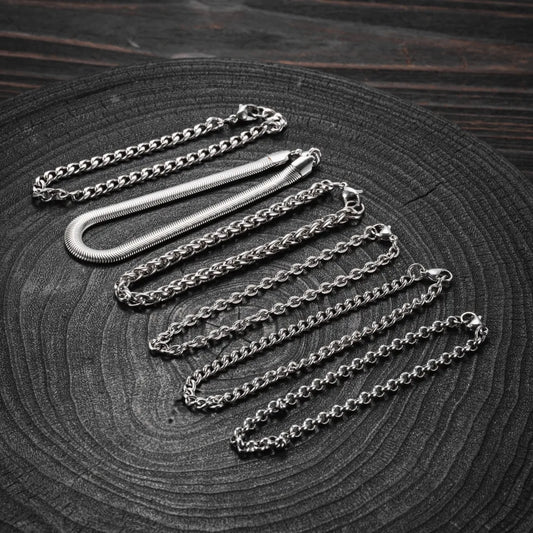 Titanium Steel Chain Bracelet Collection