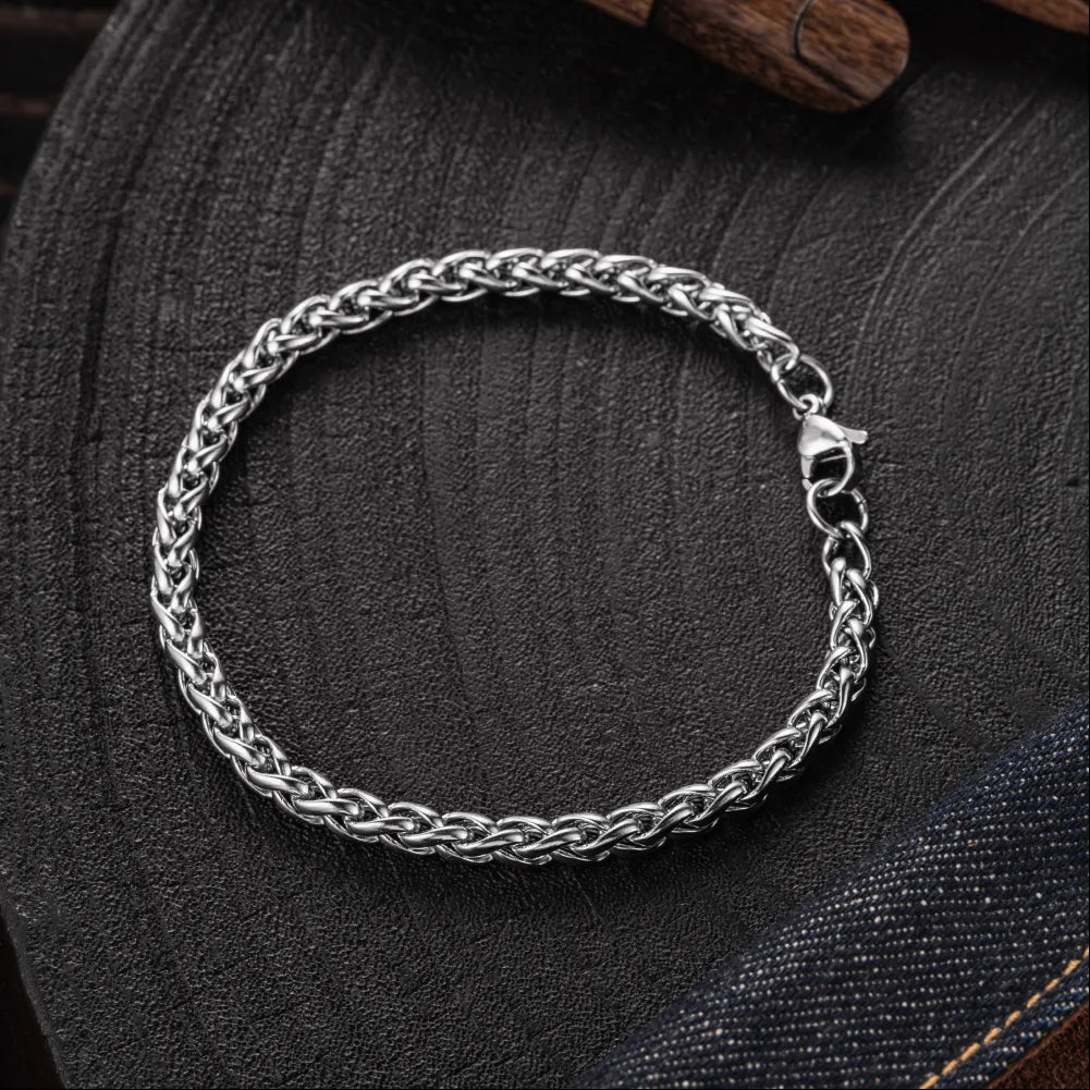 Titanium Steel Chain Bracelet Collection