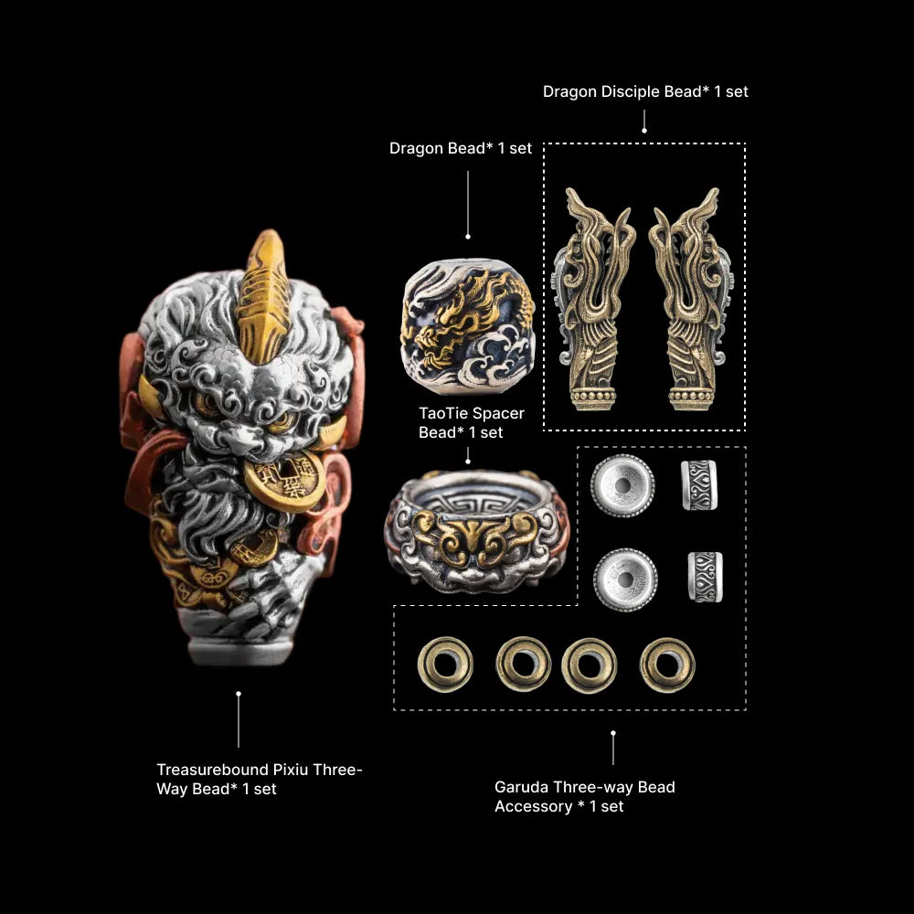 Treasurebound Pixiu Three Way Bead Option 06