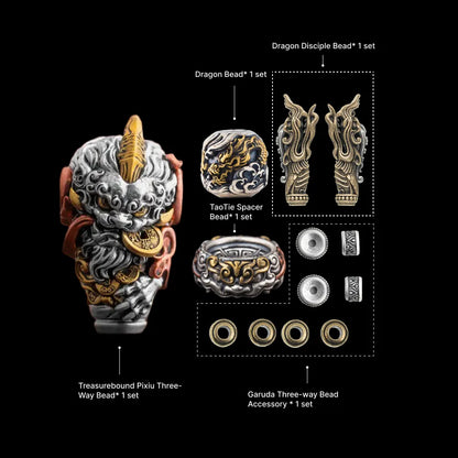 Treasurebound Pixiu Three Way Bead Option 06