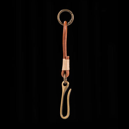 U-Lock Leather Keychain