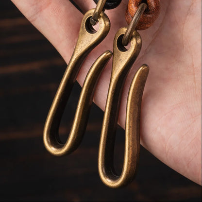 U-Lock Leather Keychain