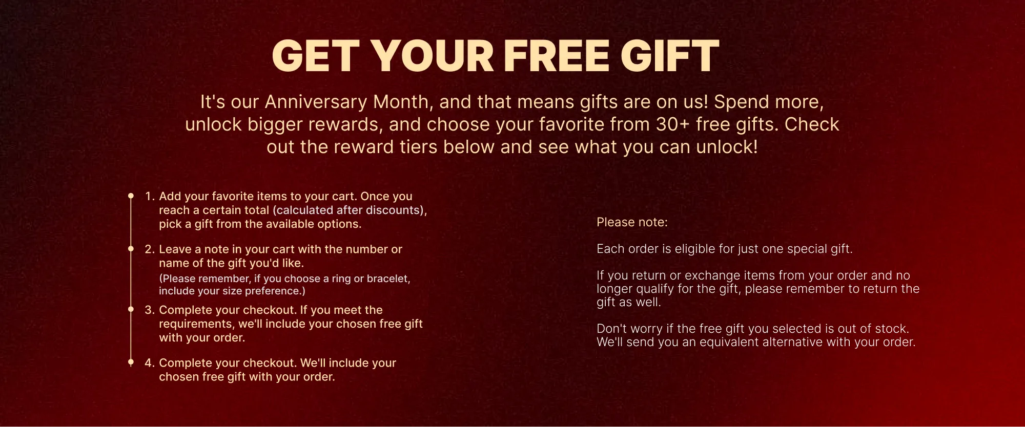 Free Gifts