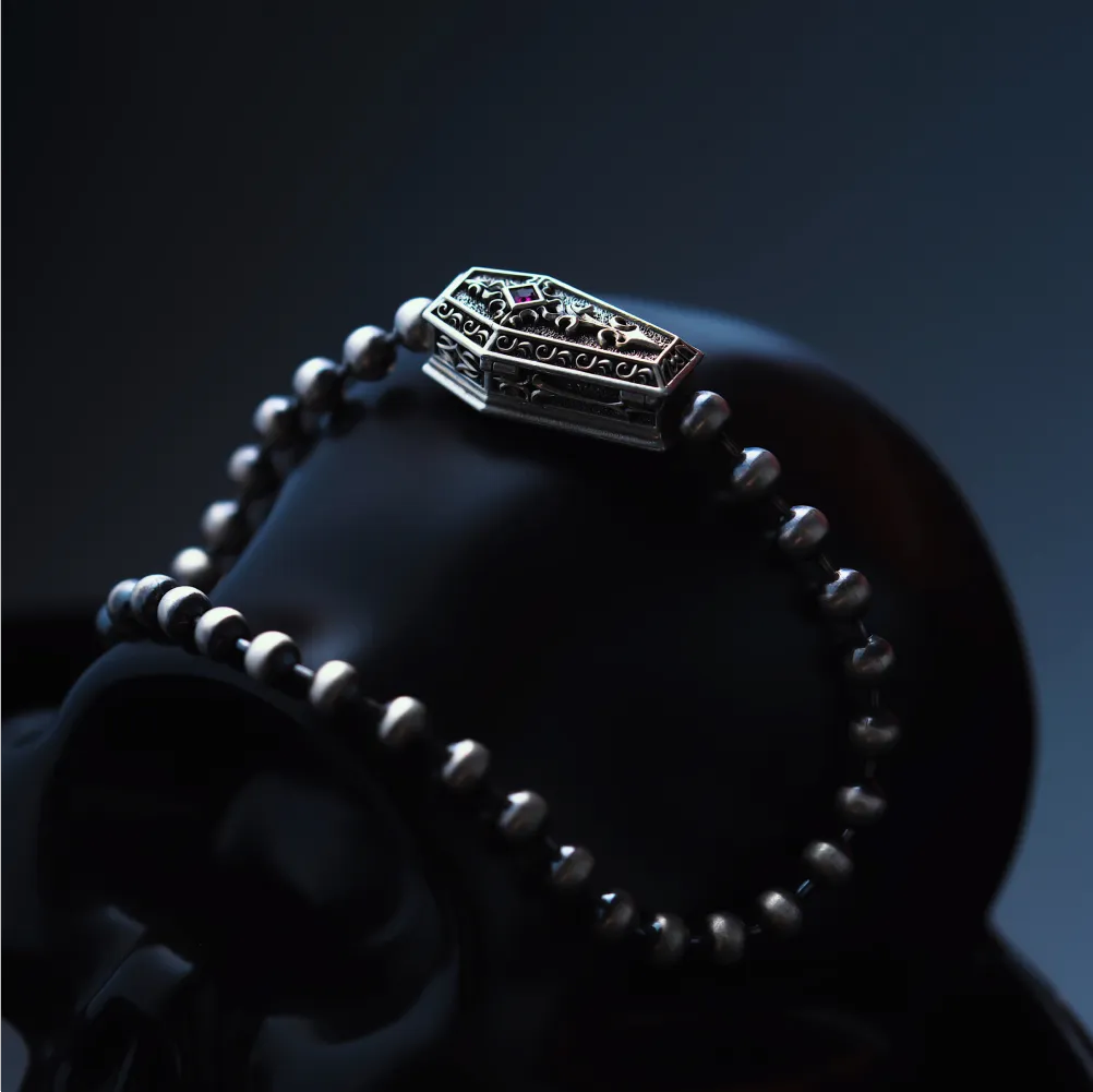 Vampire Coffin Ball Chain Details 07