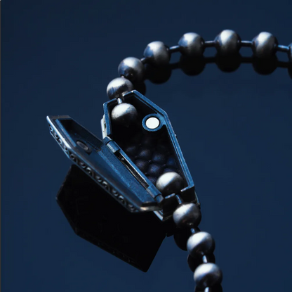 Vampire Coffin Ball Chain Necklace Details 04