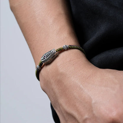 Vampire Coffin Braided Bracelet