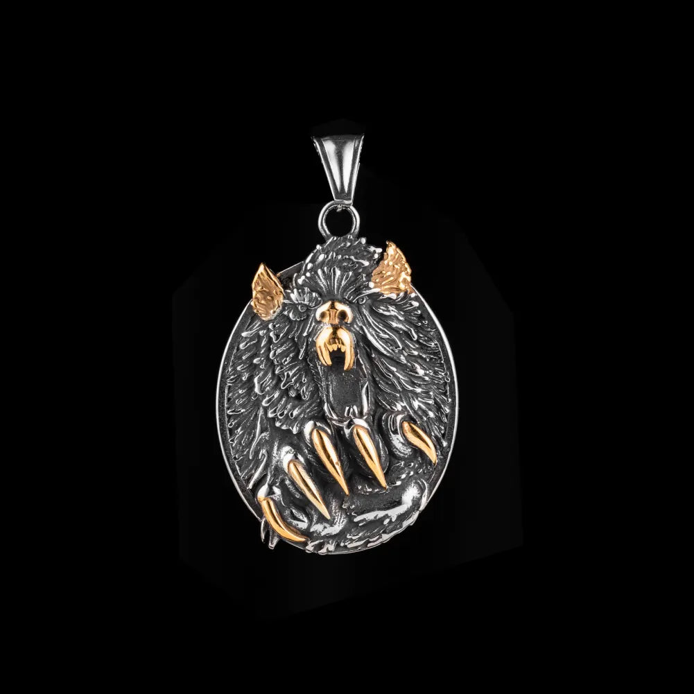 Viking Fury Bear Pendant Details 02