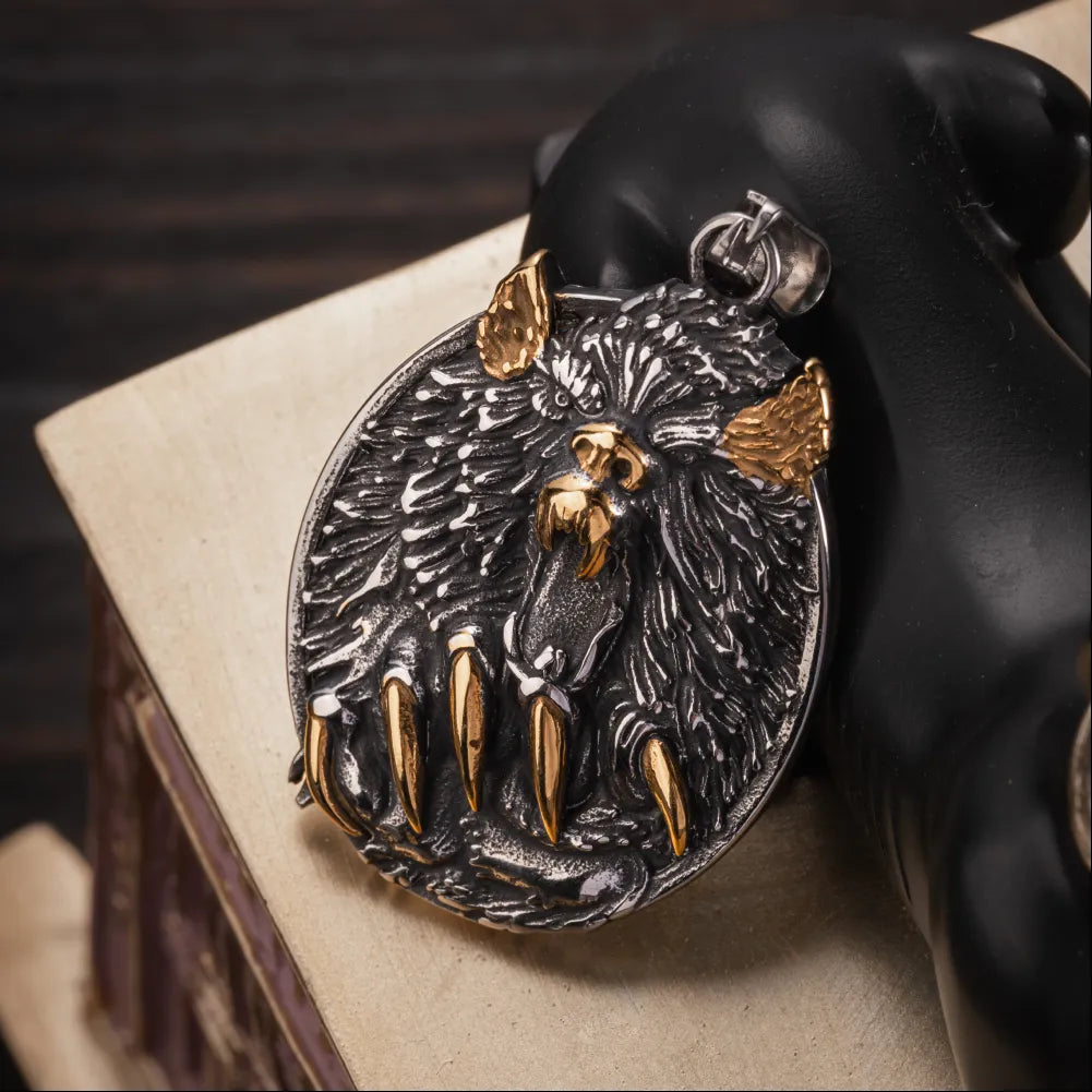 Viking Fury Bear Pendant Details 06