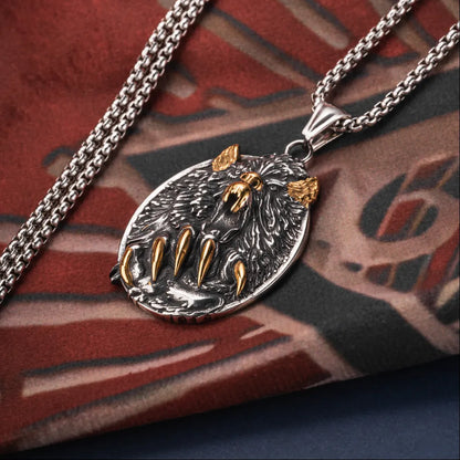 Viking Fury Bear Pendant Details 07