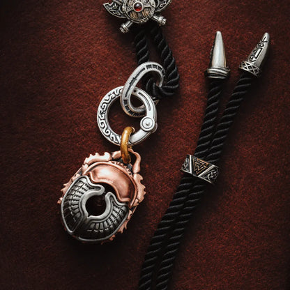Viking Shield Sigil Rope Necklace