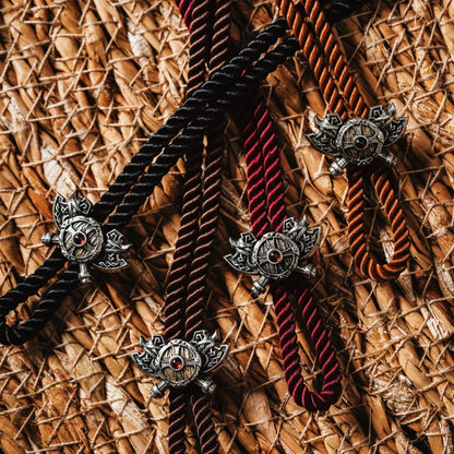 Viking Shield Sigil Rope Necklace