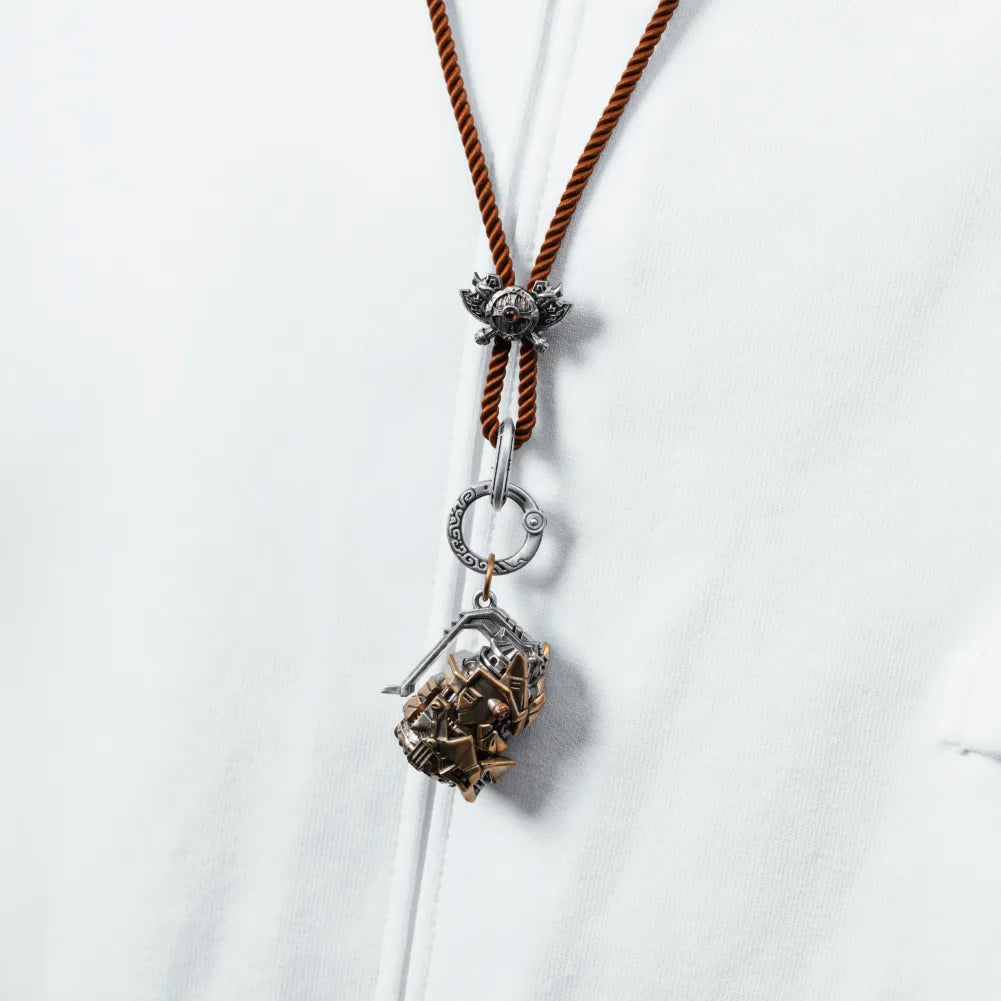 Viking Shield Sigil Rope Necklace