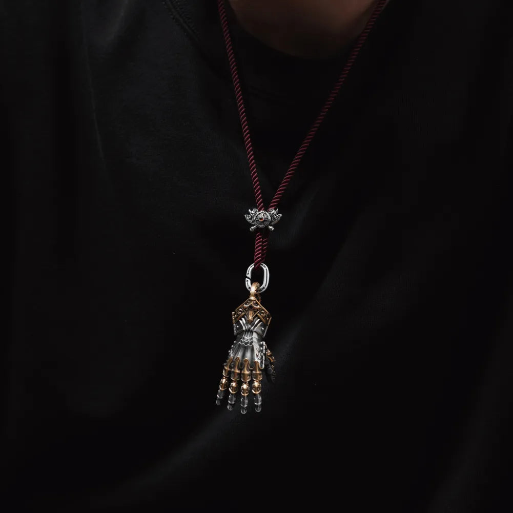 Viking Shield Sigil Rope Necklace